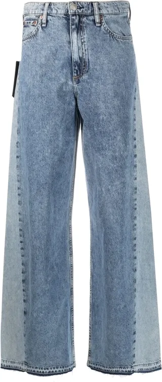 Sofie two-tone wide leg jeans