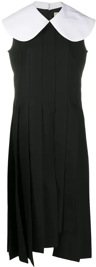 Peter Pan collar sleeveless dress