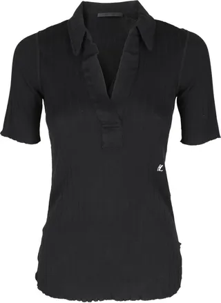 Helmut Lang Retro Ribbed Polo Shirt