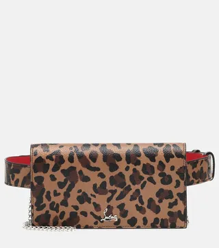 Boudoir leopard-print leather belt bag