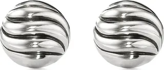 Engraved Sterling-Silver Stud Earrings