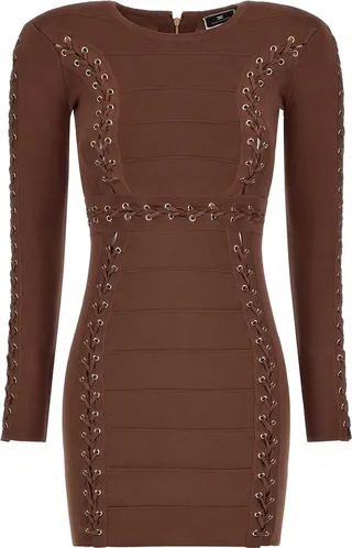 Elisabetta Franchi Laced Mini Dress