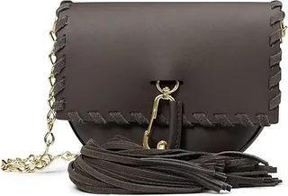 ZAC Zac Posen Belay Mini Saddle Crossbody - Fringe (Oak) Handbags