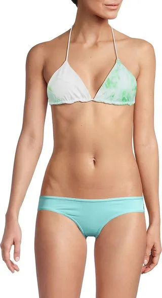 Matte Tiny Ties Triangle Bikini Top