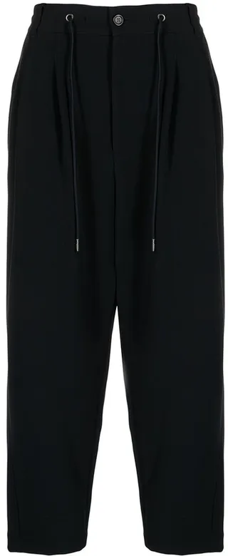Drawstring Cropped Trousers