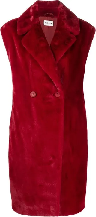 Sleeveless Single-Breasted Coat