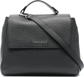 Grained Leather Crossbody Bag