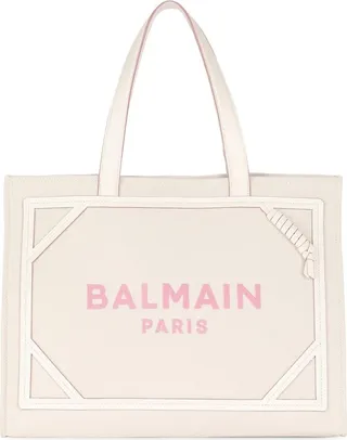 BALMAIN- B-army Canvas Shopping Bag