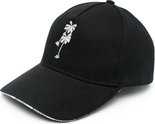 Palm Tree-Embroidered Baseball Cap