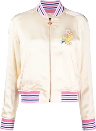 Logo-Patch Bomber Jacket