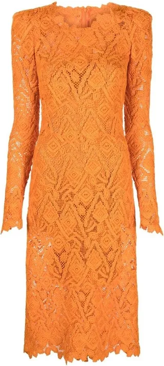 Long-Sleeve Lace Dress