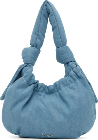 GANNI Blue Small Occasion Bag