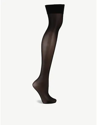 Womens Black Individual 10 Stockings