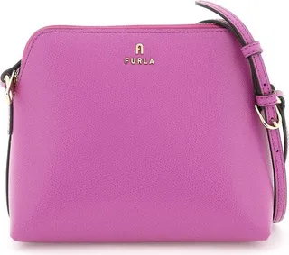 Furla Logo Plaque Zipped Crossbody Bag