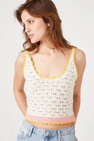Crochet Sweater-Knit Cami