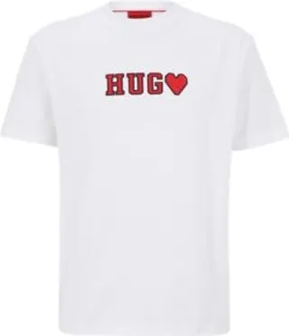 Unisex cotton-jersey T-shirt with logo artwork