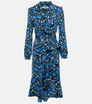 Carla wrap jersey midi dress