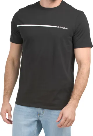 Short Sleeve Linear Graphic Tee