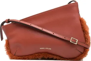 MANU ATELIER- Mini Curve Bag Leather Shoulder Bag