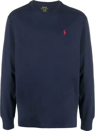 embroidered-logo long-sleeved T-shirt
