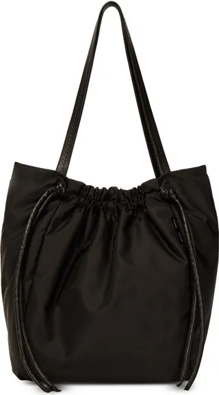 Drawstring-Fastened Tote Bag