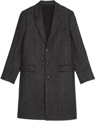 Single-Breasted Tailored Coat