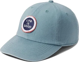 Life is Good LIG Coin Tattered Chill Cap (Smoky Blue) Caps