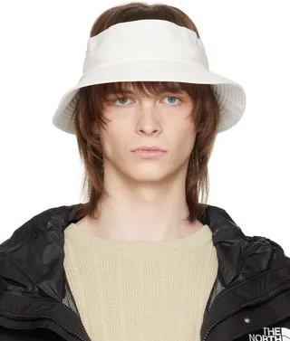 The North Face White Class V Top Knot Bucket Hat