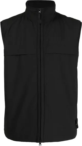 Logo-Patch Zip-Up Gilet