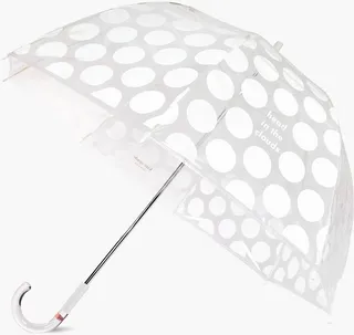 Kate Spade Head In The Clouds Jumbo Dot Clear Umbrella