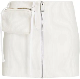 Matelassé mini skirt