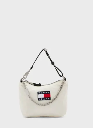 Monogram Chain Detailed Satchel