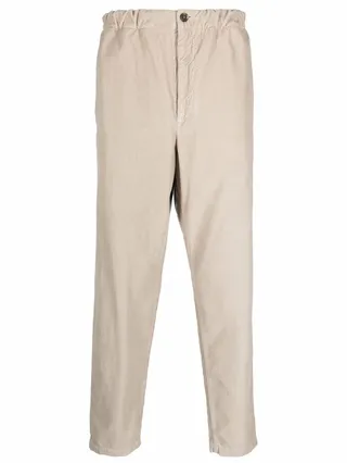 Corduroy Straight-Leg Trousers