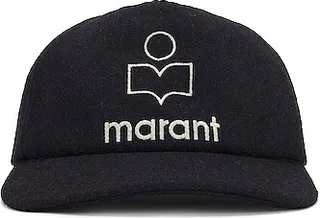 Isabel Marant Tyronh Wooly Cap in Navy