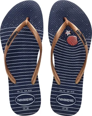 Slim Nautical Flip Flop