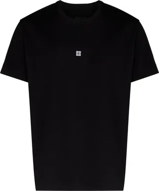 Black 4G Embroidered T-Shirt