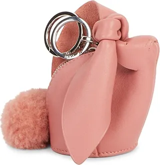 Bunny Leather Bag Charm