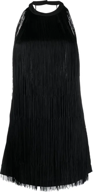 Low Back Fringe Minidress