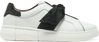Lexi Pavé Leather Slip-On Sneakers
