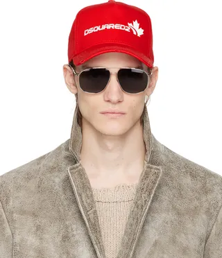Dsquared2 Red Leaf Baseball Cap