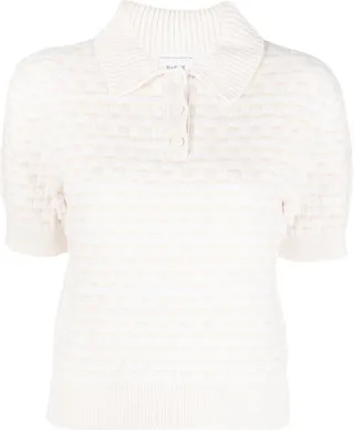 Intarsia-Knit Polo Shirt