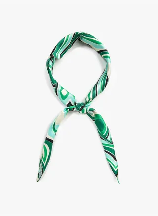 Melis Ağazat X Koton - Geometric Patterned Scarf