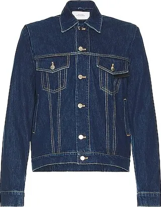 Bianca Saunders Lexxus 23 Denim Jacket in Blue