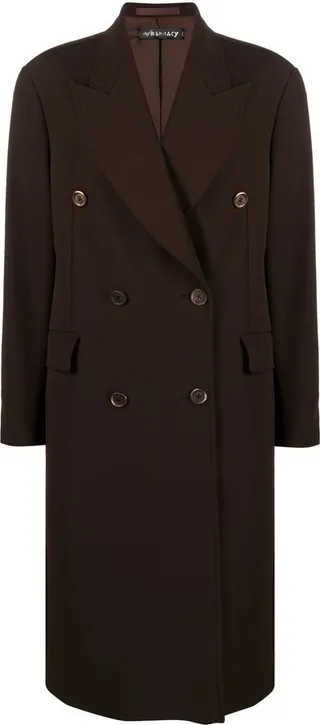 Double-Breasted Wool Coat