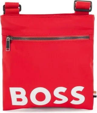 Recycled-nylon envelope bag with printed logo