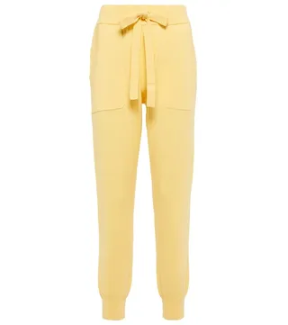 Cotton and cashmere sweatpants