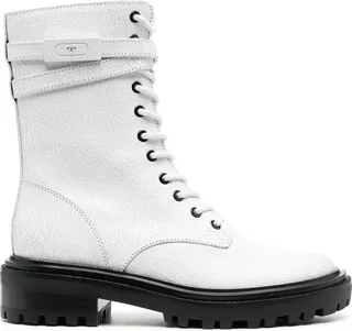 Lace-Up Leather Boots