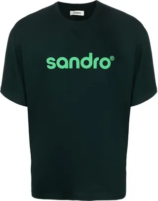 logo-print organic cotton T-shirt