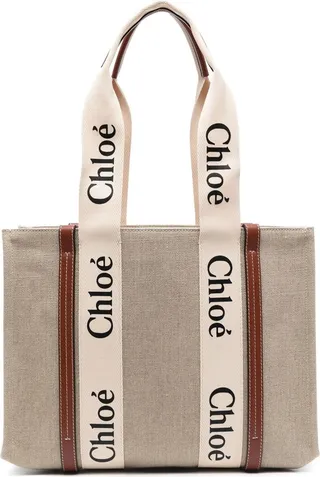 medium Woody logo tote bag