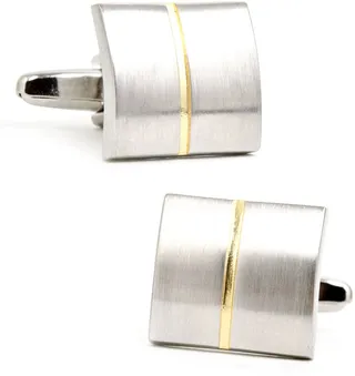 Two-Tone Square Cuff Links